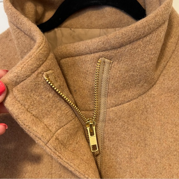 NWT J. Crew City Coat Camel/Tan Size 14 - Picture 7 of 8